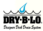 DRY-B-LO Designer Deck Drain System Logo