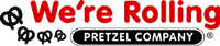 We're Rolling Pretzel Company Logo