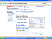 Yahoo screen