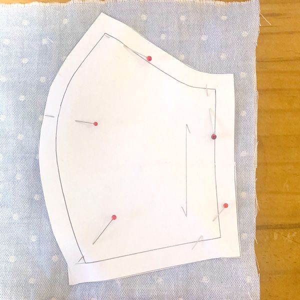 マスク 手縫い 型紙なし 簡単