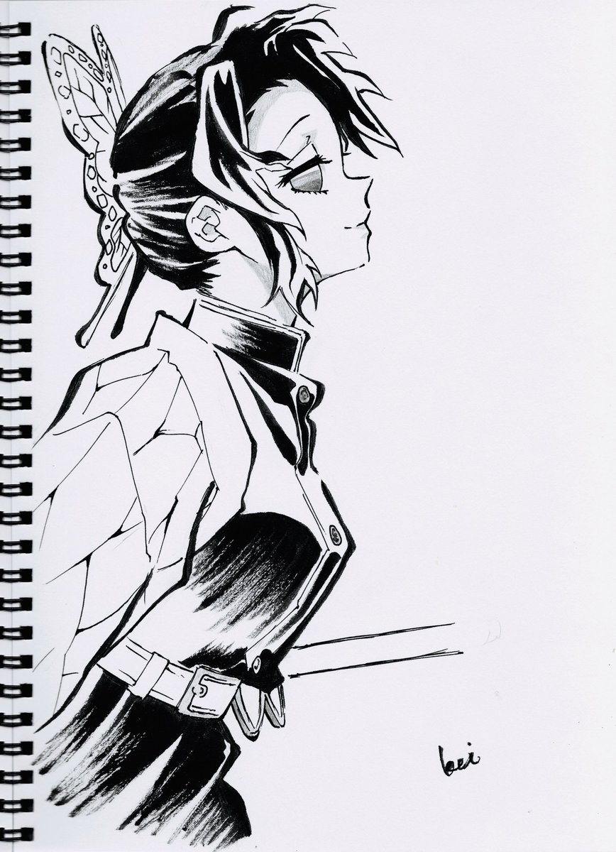 胡蝶しのぶ漫画イラスト