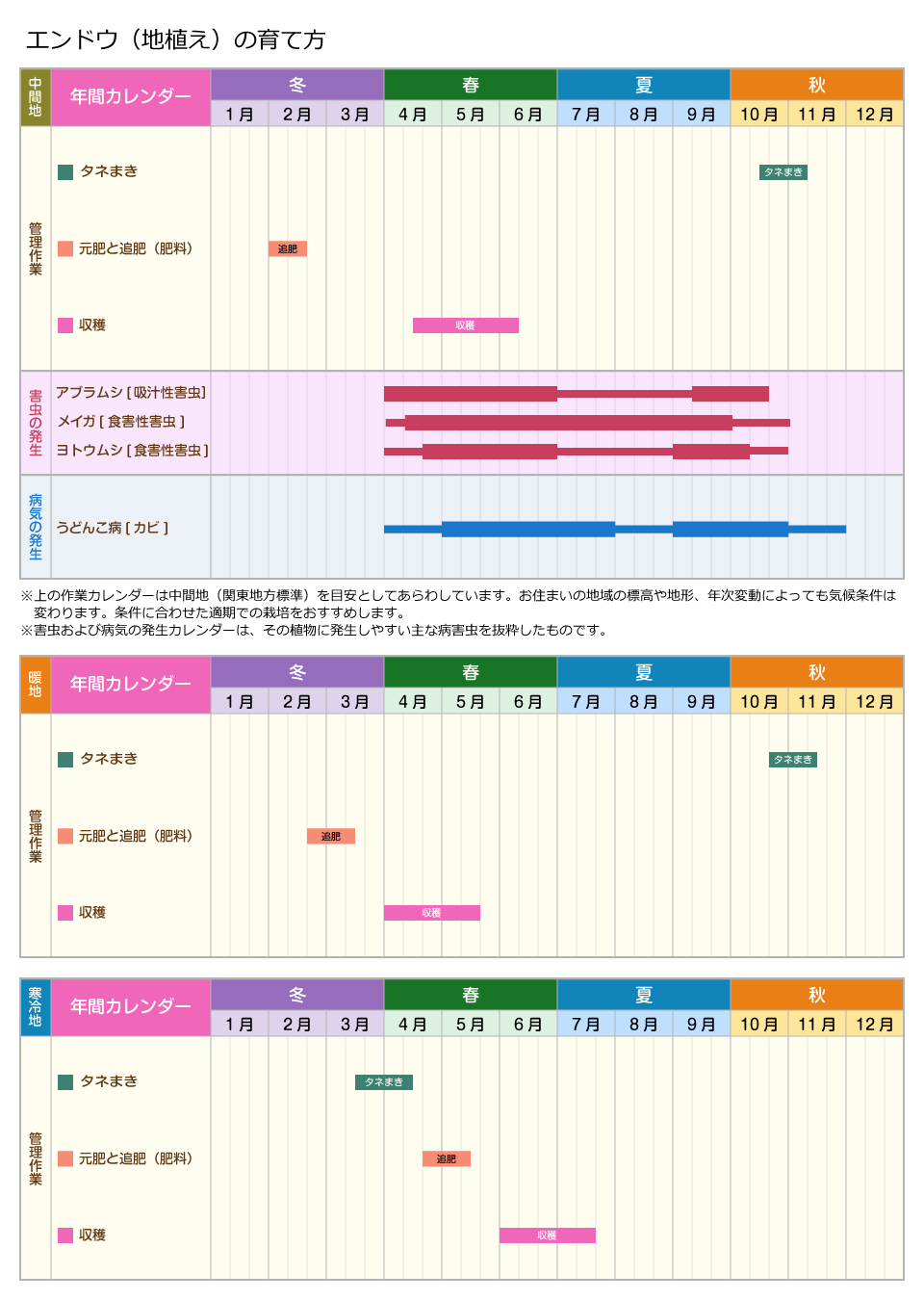 エンドウ 育て方