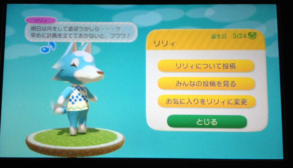 どうぶつ の 森 リリィ