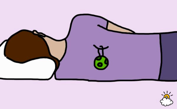 食べたあと寝る向き