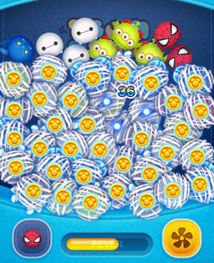 青色のツム なぞって 32 チェーン