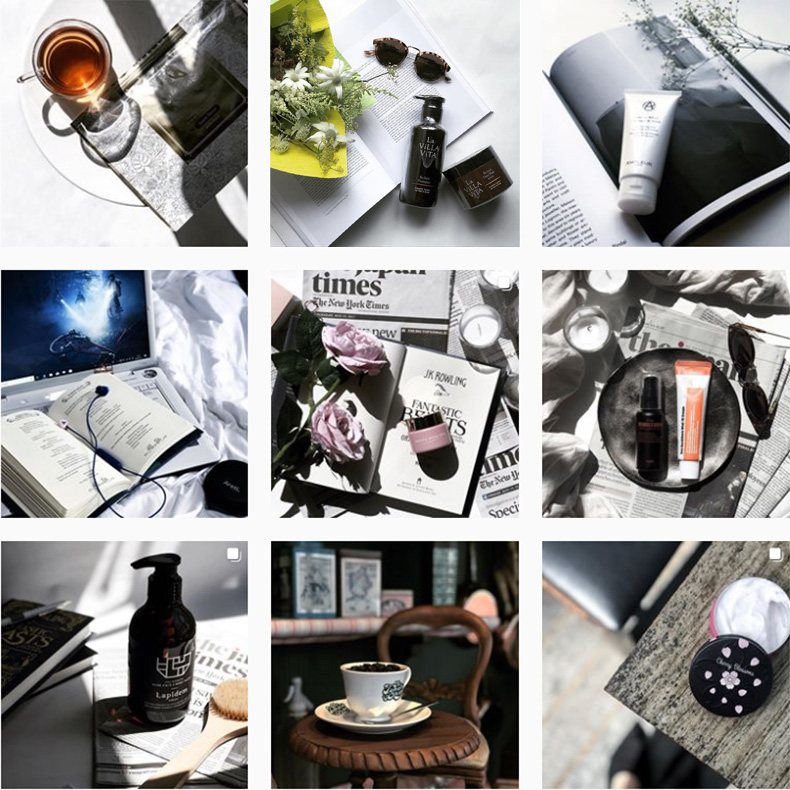 インスタ 投稿 統一感 黒