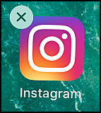 インスタ アンインストール