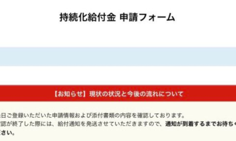 持続化給付金 赤枠 ない